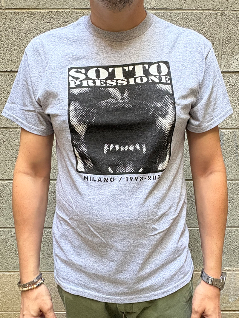 Oddo più Valli t-shirt unisex sportive grey - fronte