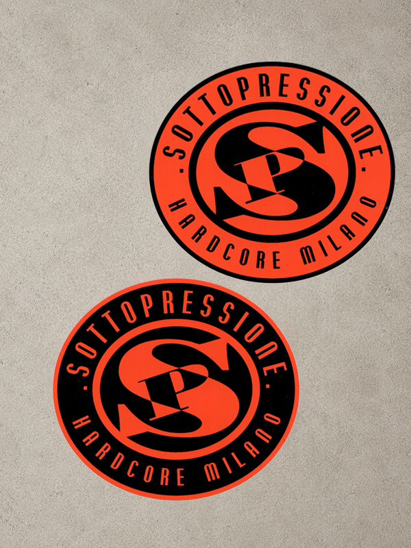 Sottopressione oval sticker