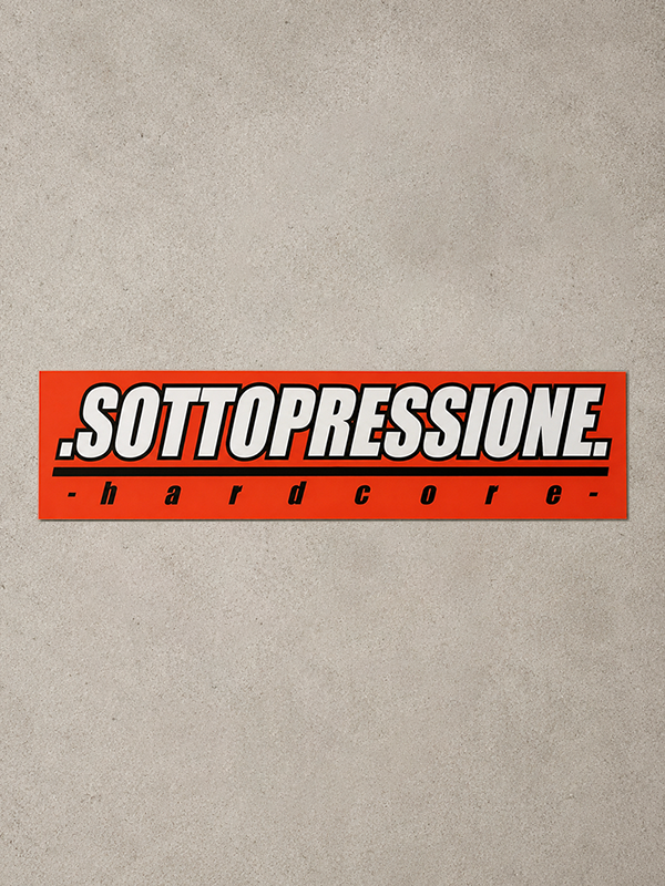 Sottopressione rectangular sticker