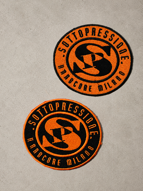 Sottopressione embroidered patch